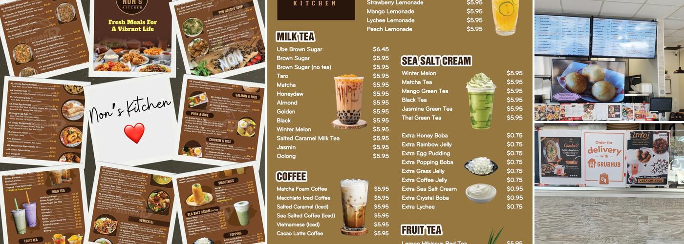 Non's Kitchen Menu