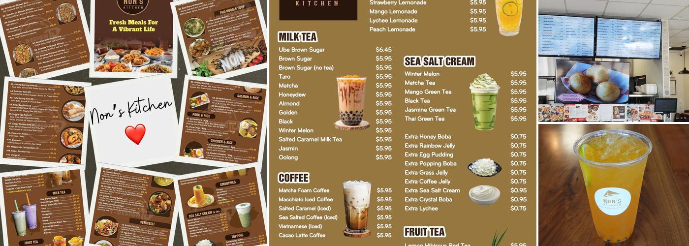 Non's Kitchen Menu