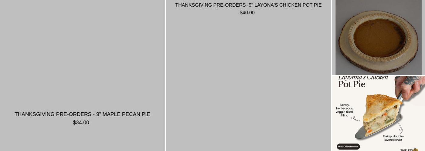 Timeless Coffee Menu