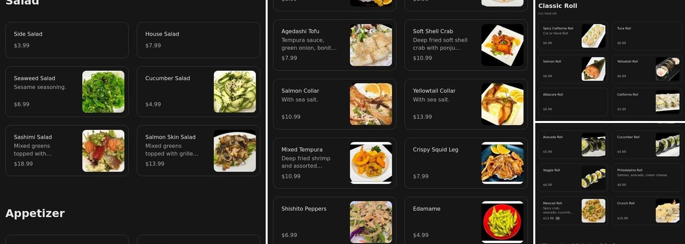 Kikyo Sushi Menu