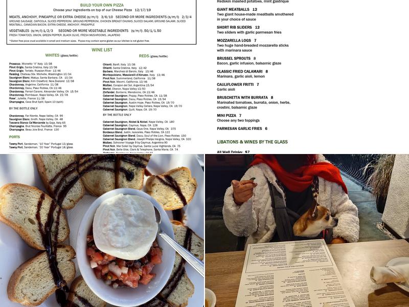 Domenico's on the Lake Menu