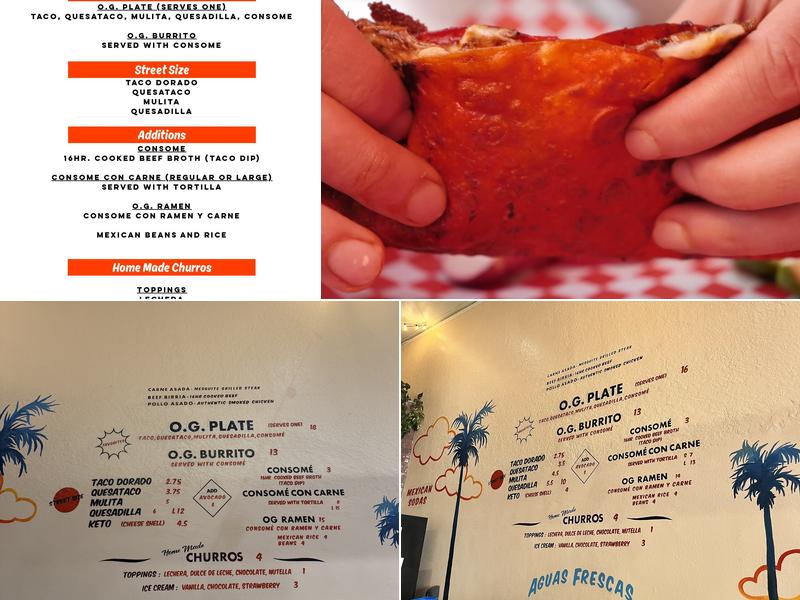 Papi Tacos & Churros Menu