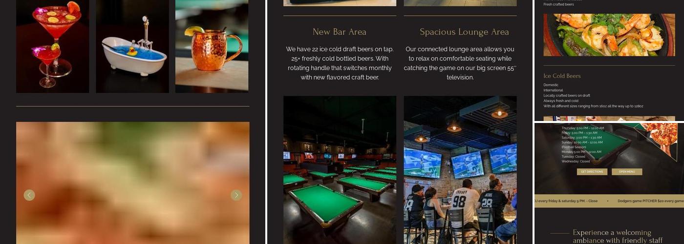 Gladi8or Pizza & Billiards Menu