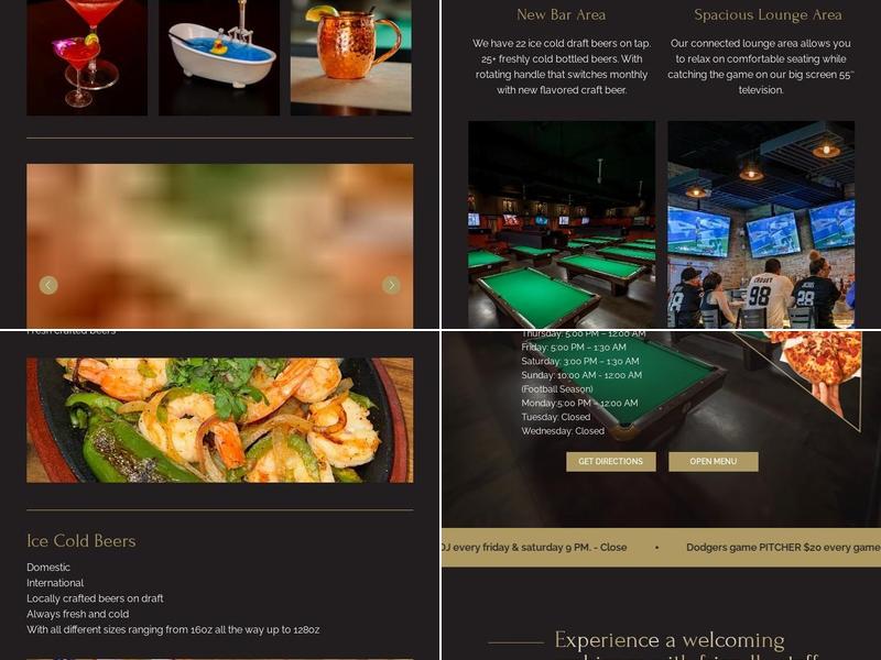 Gladi8or Pizza & Billiards Menu