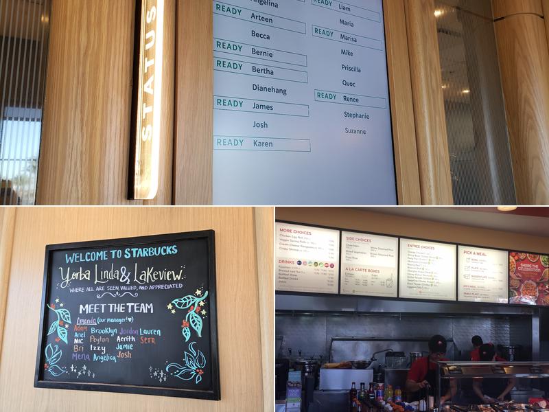 Starbucks Coffee Company Menu