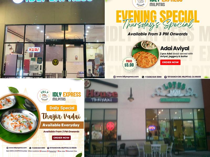 Idly Express - Milpitas 131 Ranch Dr, Milpitas