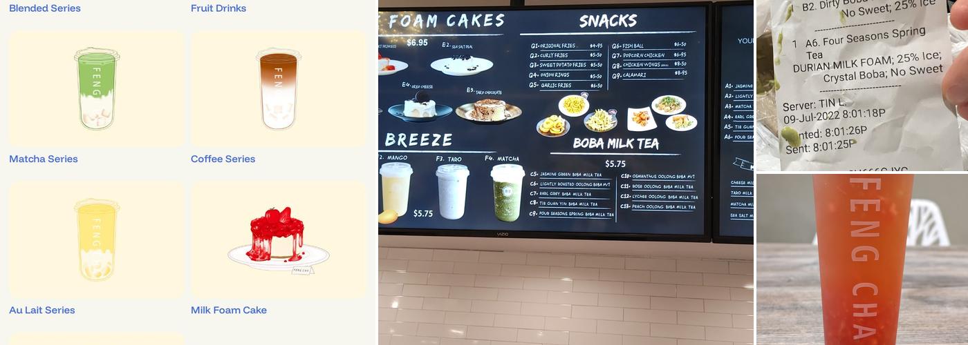 FENG CHA TEA HOUSE Menu