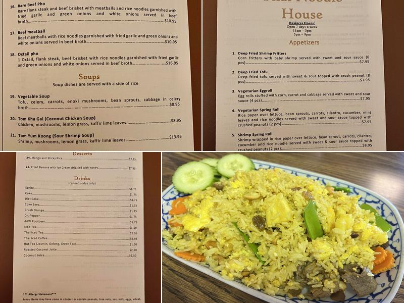 K&M Thai Noodle House Menu