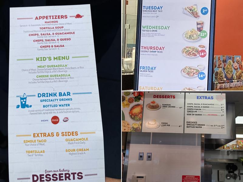 Cafe Rio Fresh Modern Mexican Menu