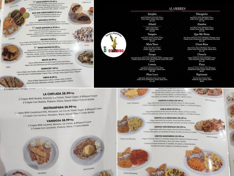 EL DFectuoso Menu