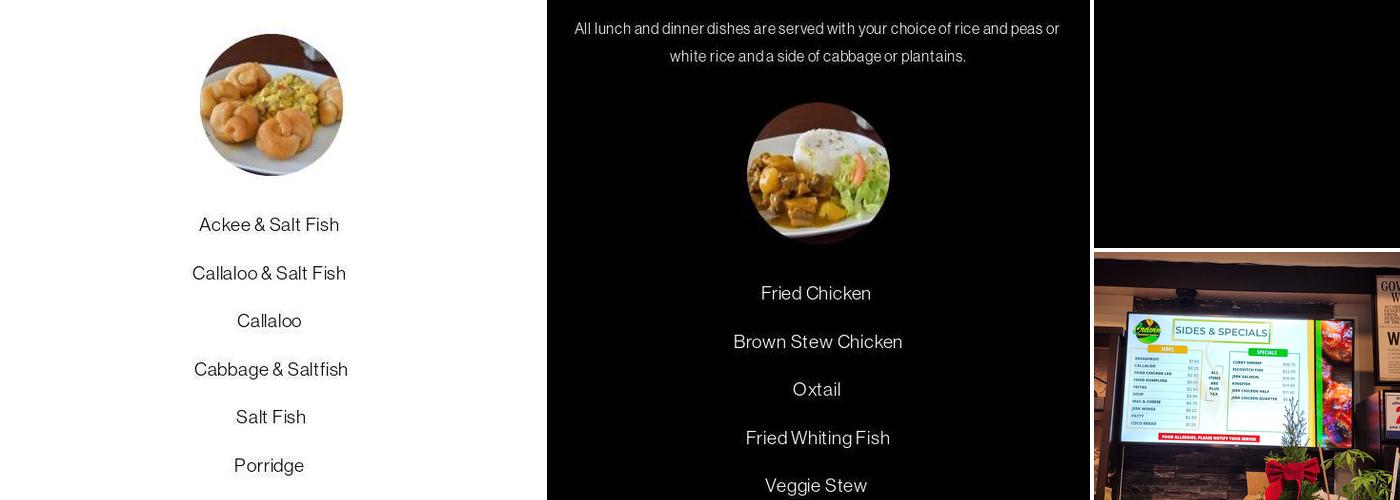 Cravin Jamaican Cuisine White Plains Menu