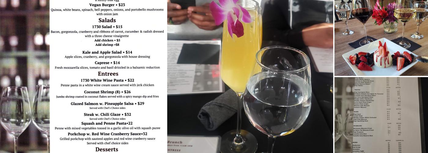 1730 Wine Bar & Eats Menu