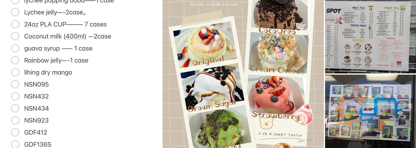 Tea Spot- Aiea Menu