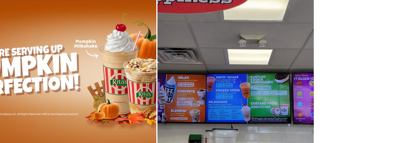 Rita's Italian Ice & Frozen Custard Menu
