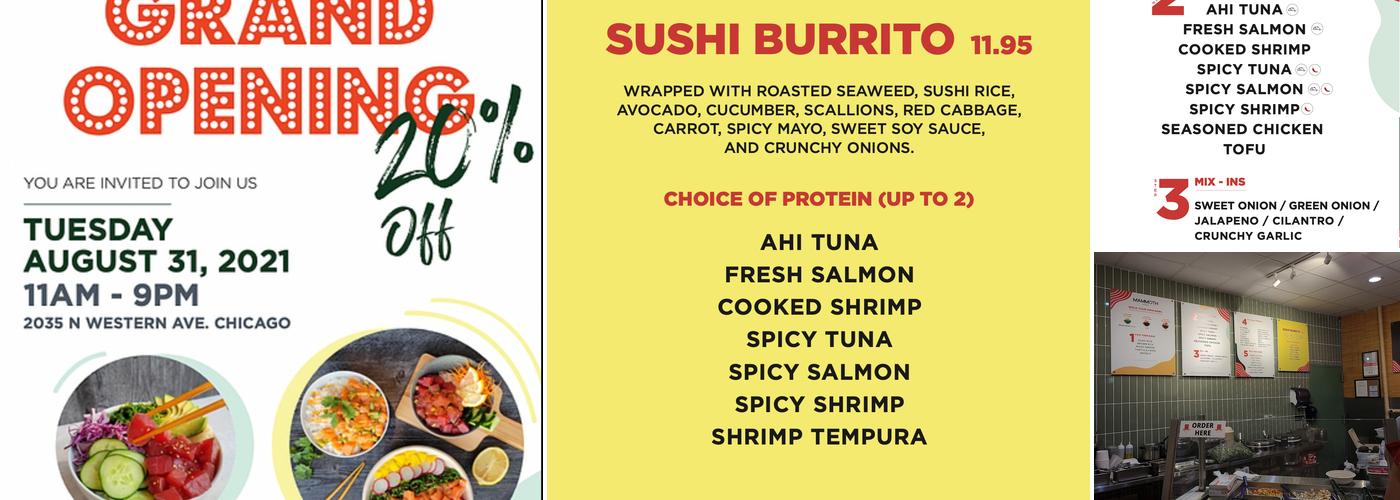 Mammoth Poke Bucktown Menu