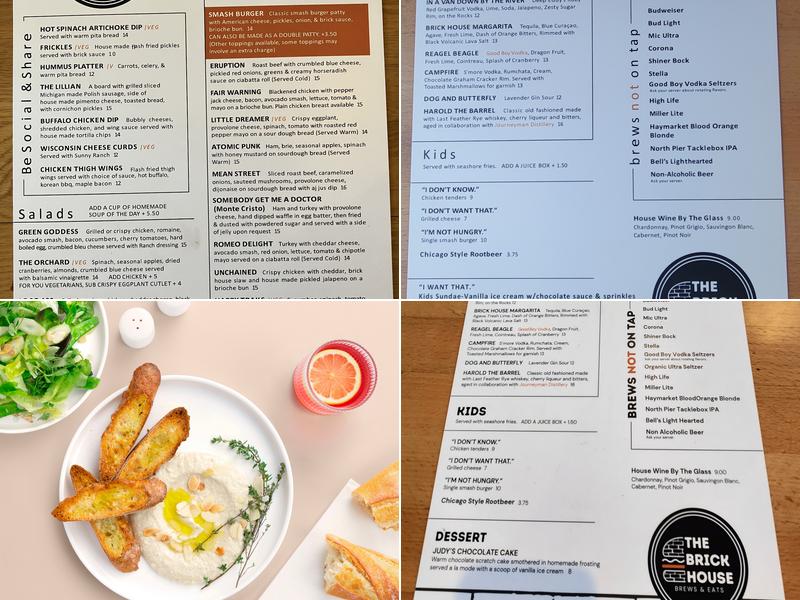 The Brick House Menu