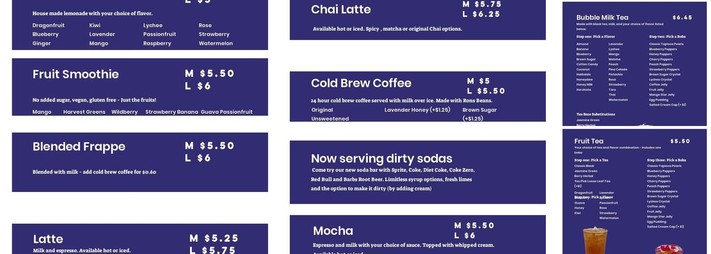 MI Boba Menu