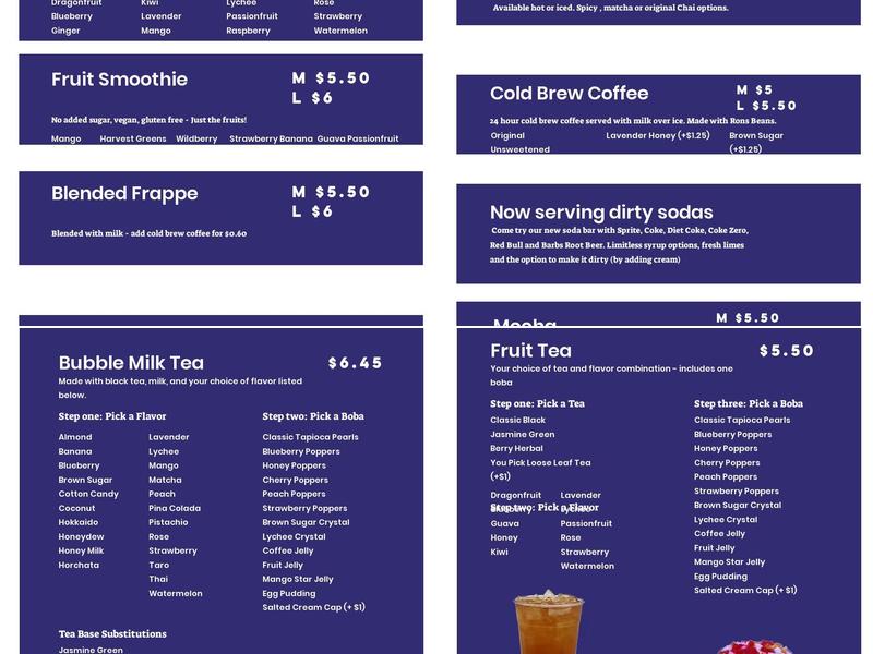 MI Boba Menu