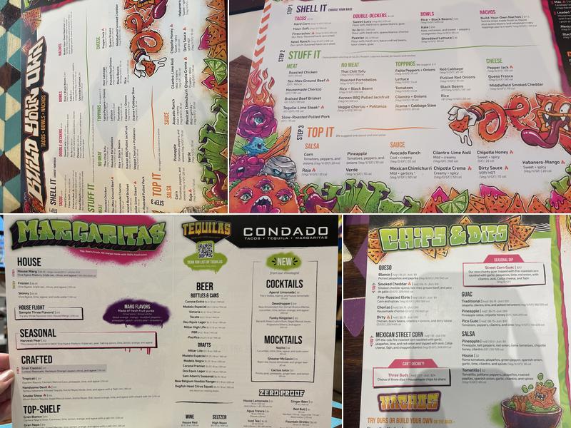 Condado Tacos Menu