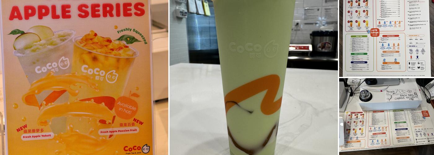 CoCo Fresh Tea & Juice Menu