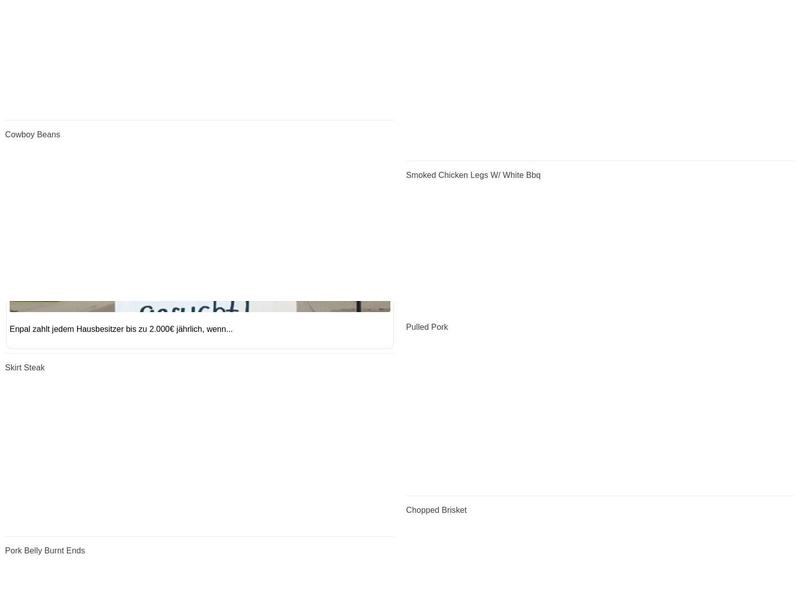 Bud's Classic BBQ Menu