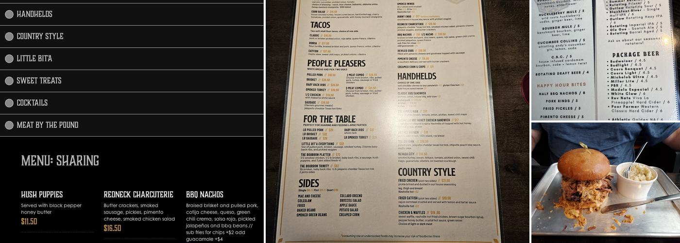 Bourbon Menu