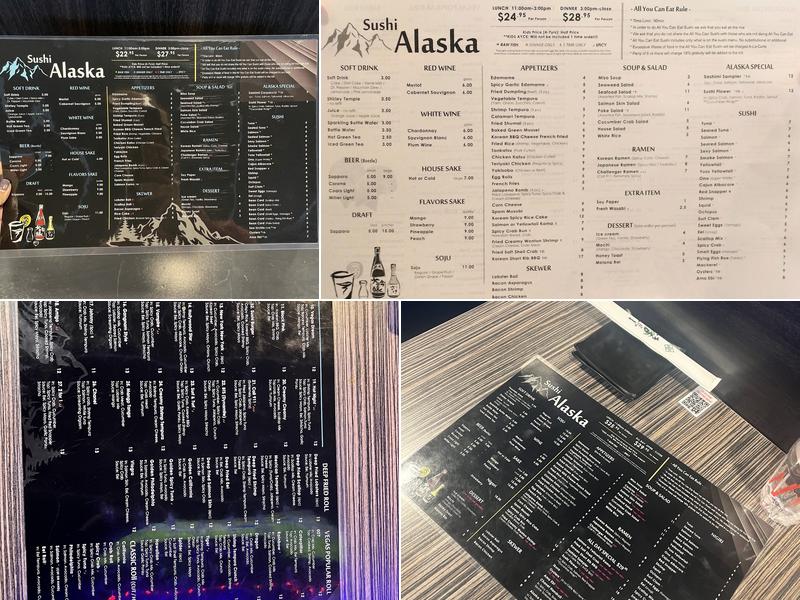 Sushi Alaska Menu
