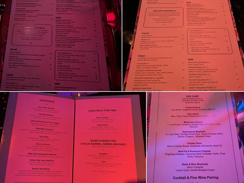 Superfrico Menu