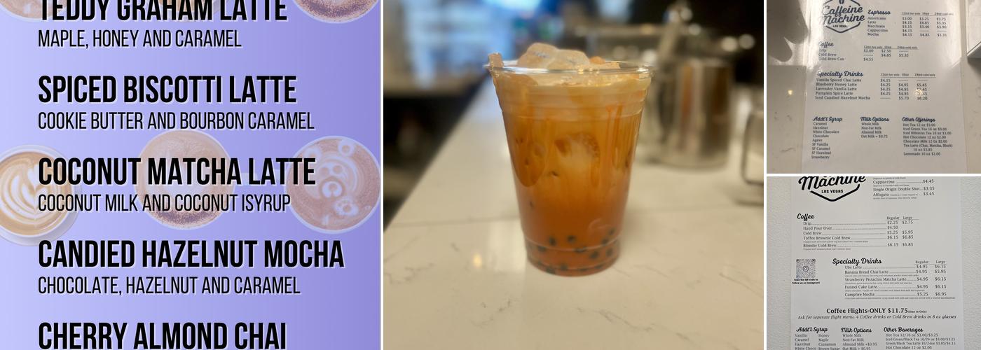 Caffeine Machine Menu