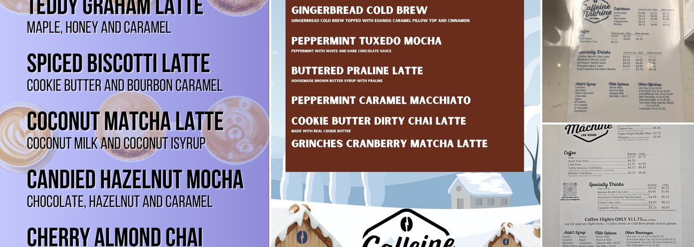 Caffeine Machine Menu