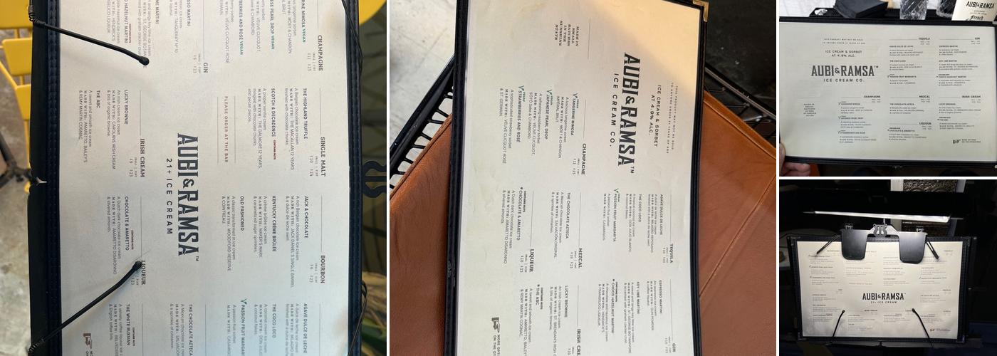 Aubi & Ramsa Menu