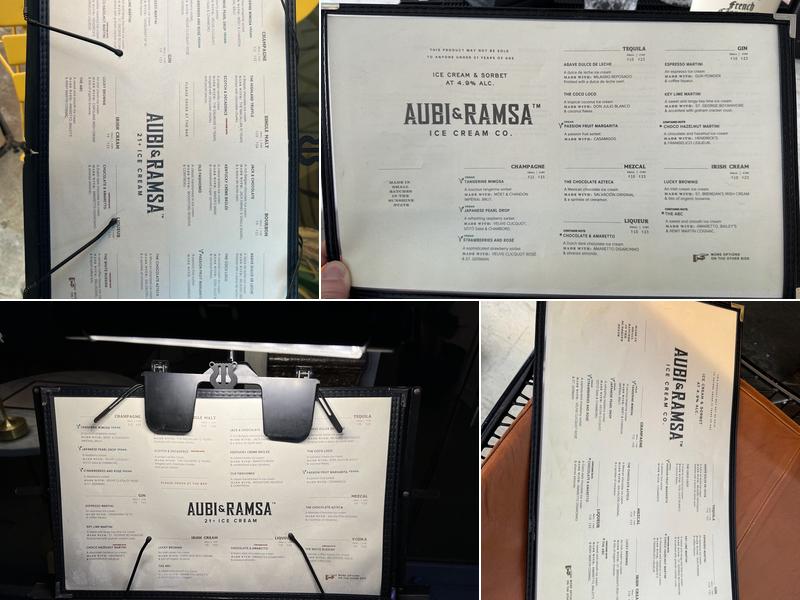 Aubi & Ramsa Menu