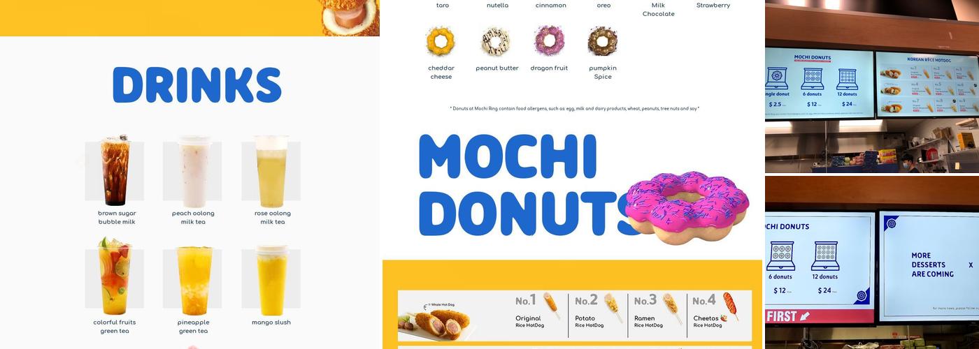 Mochi Ring Donut Menu