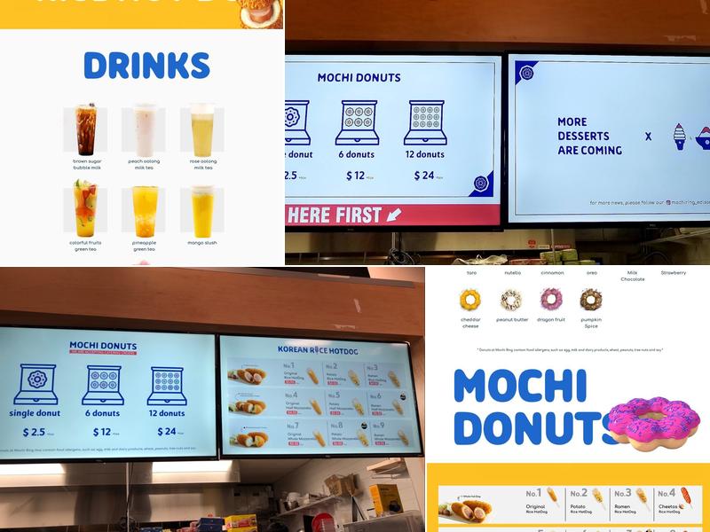 Mochi Ring Donut Menu