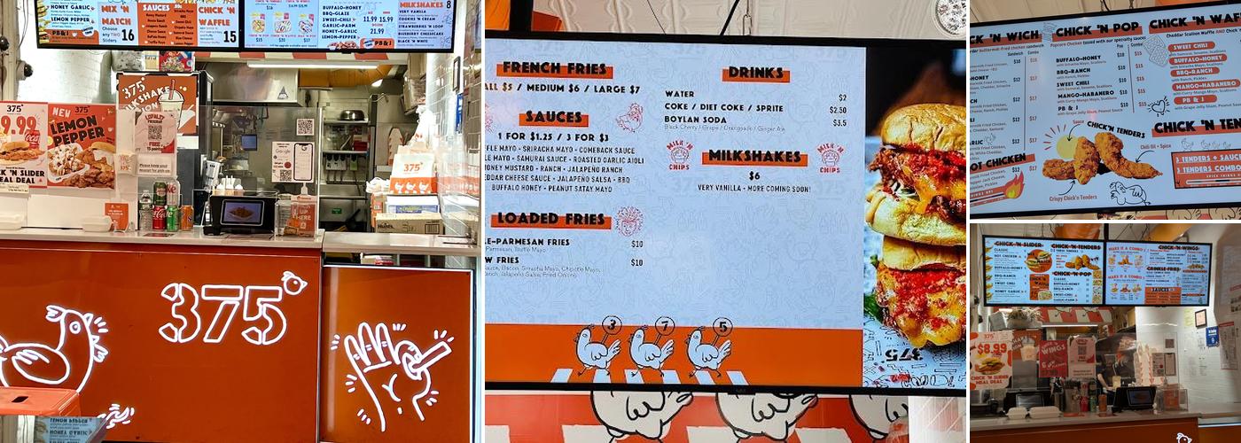 375° Chicken 'n Fries Menu