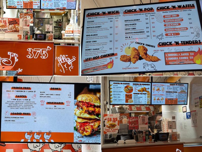 375° Chicken 'n Fries Menu