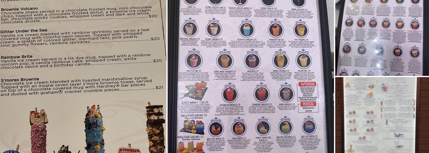 Sugar Factory - Queens Menu