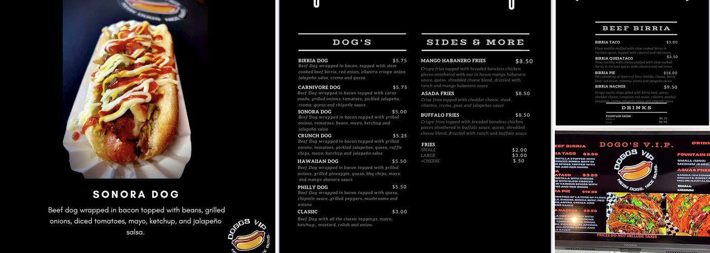 Dogos V.I.P Menu