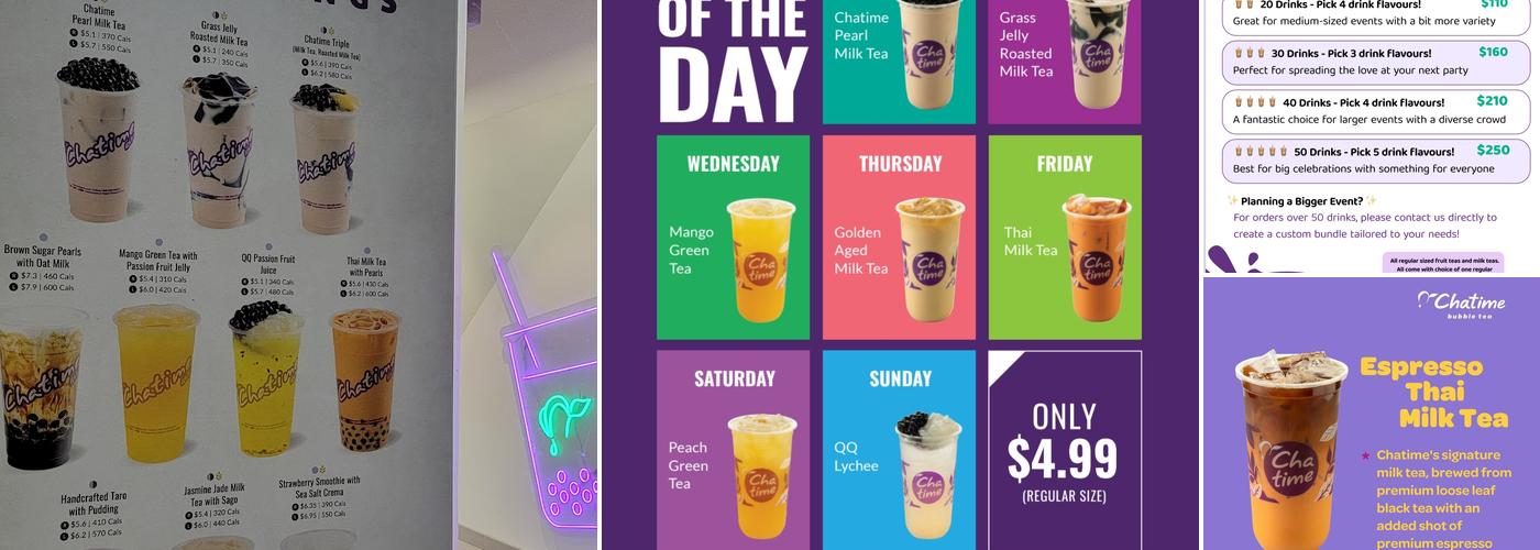 Chatime Menu