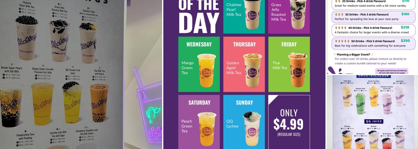 Chatime Liberty Village Menu