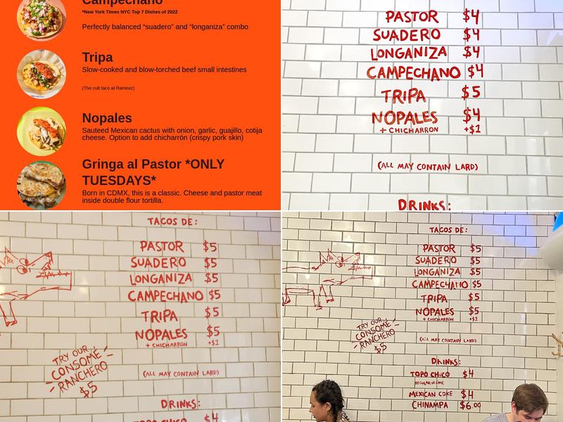 Taqueria Ramirez Menu