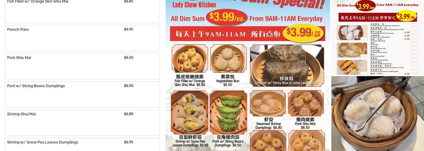 Lady Chow Kitchen Menu