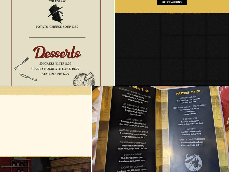 Moran's Bar and Grill Menu