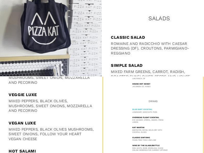 Pizza Kat Menu