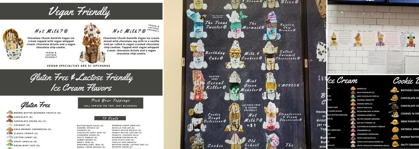 The Yard Milkshake Bar of Dallas Menu