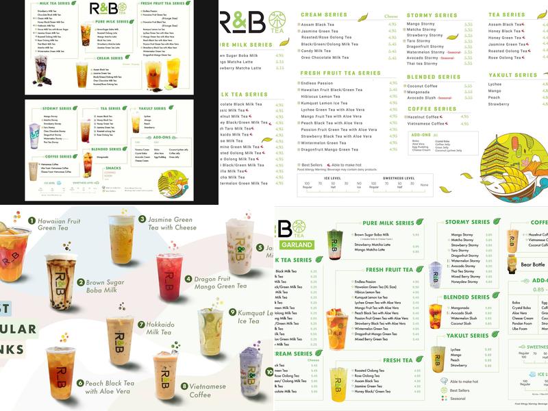 R&B Tea Garland Menu