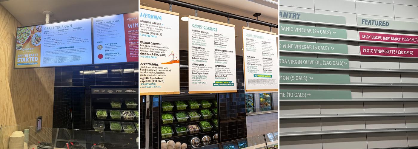 Chopt Creative Salad Co. Menu