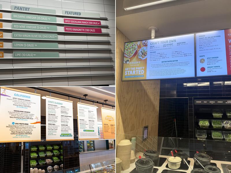 Chopt Creative Salad Co. Menu