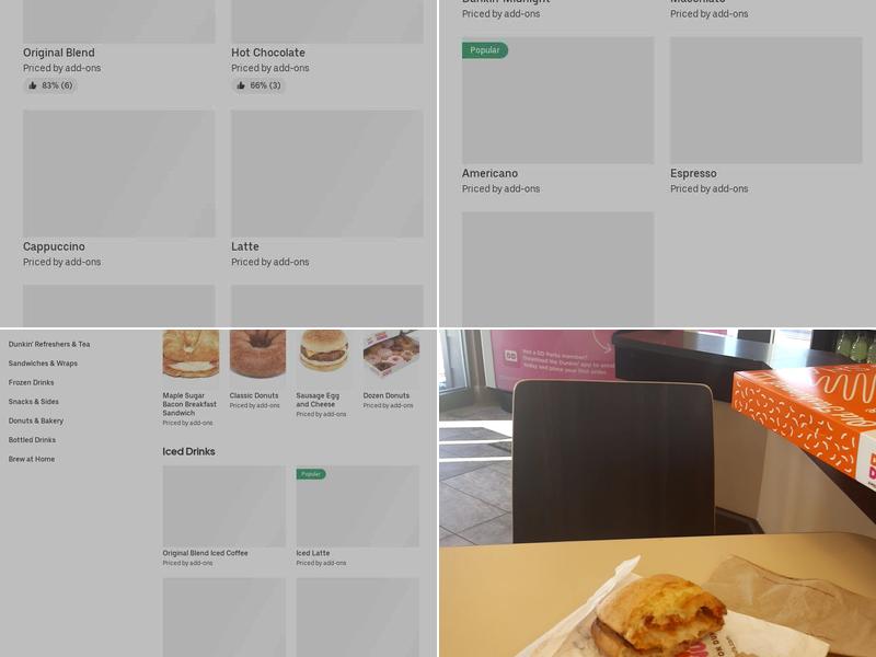 Dunkin' Menu
