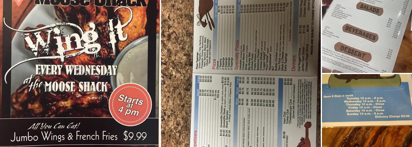 Mooseshack II Menu